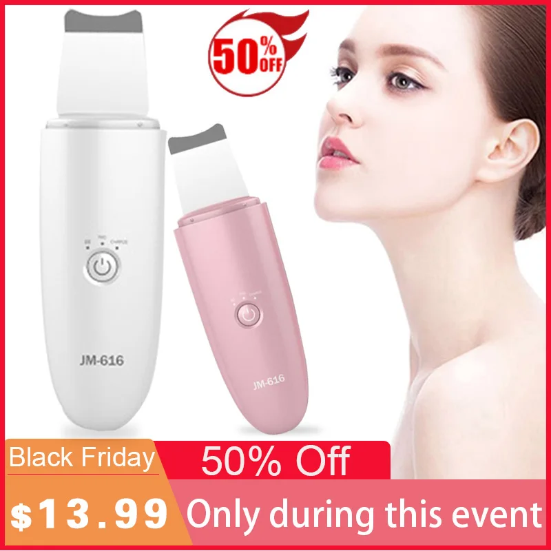 Профессиональный ультразвуковой скребок для кожи лица Очищение ионами глубокое