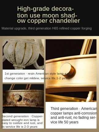 

American Style Desk Lamp Bedroom Copper Bedside Lamp Household Creative Lamp in the Living Room Light Luxury Desk Lamps