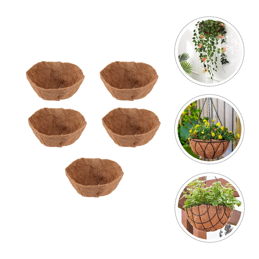 

5pcs Creative Coir Hanging Pot Cushion Flower Basket Cushion for Plant