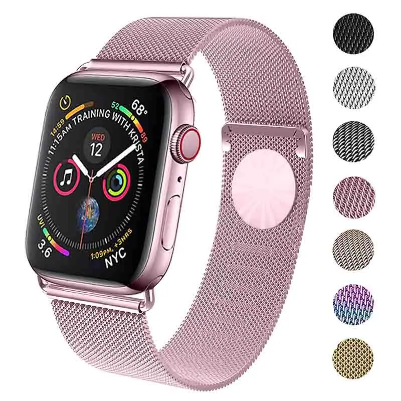 Joyozy магнитный браслет Нержавеющая сталь ремешок для наручных часов Apple Watch серии