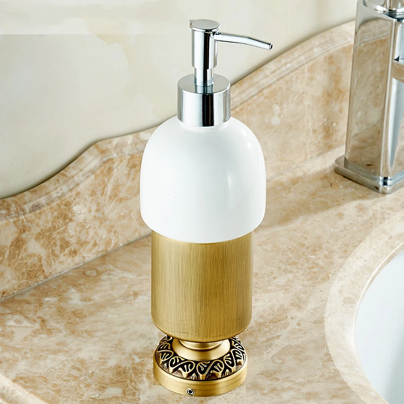 Античный латунный диспенсер для жидкого мыла 300 мл|Дозаторы мыла| |