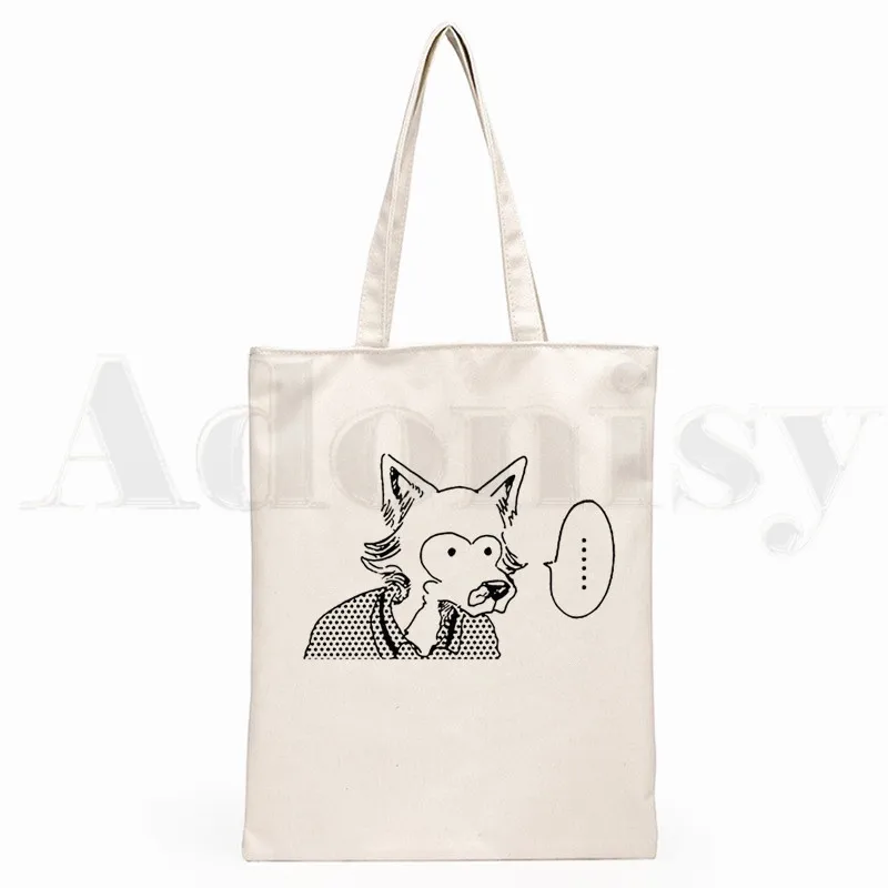 Японский мультфильм манга Beastars кролик волк Графический печать сумки для покупок