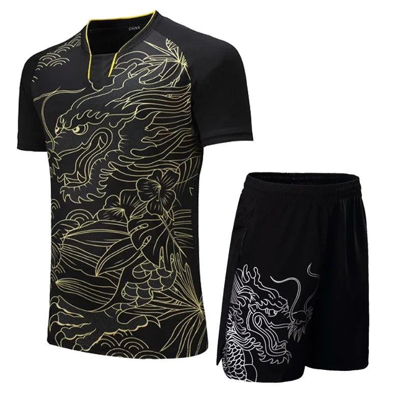 

Badminton shirt pingpong shorts clothes table tennis table tennis shirts set