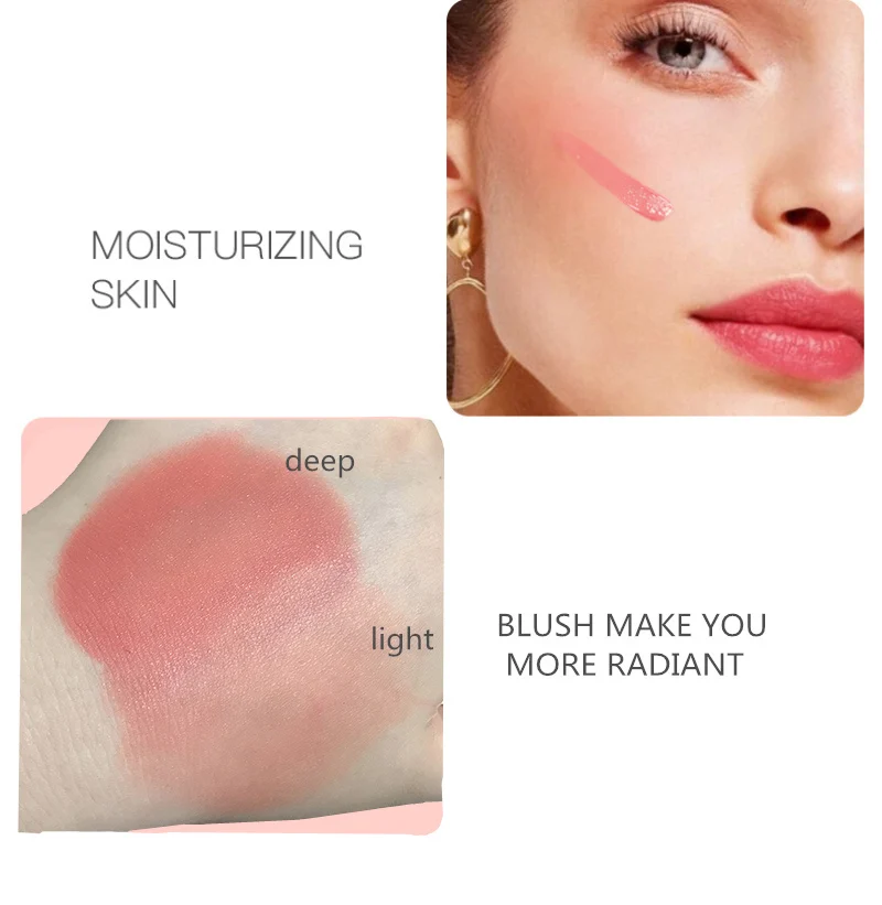 Жидкие румяна для лица SANIYE матовые Кремовые нюдовый макияж щек розовые косметика