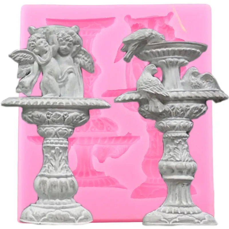 3D Ангел птица силиконовые формы фонтан форма для шоколада DIY искусственная