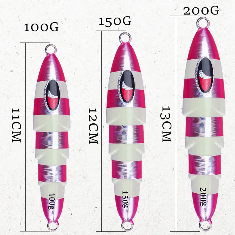 Casstfun 100 г 150 200 4 шт/партия медленная эмоция скользящая светящаяся приманка