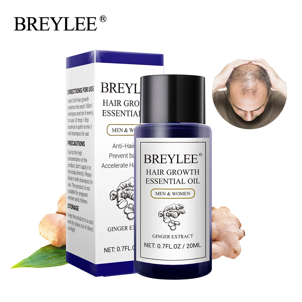 

BREYLEE Hair Growth Essential Oil Fast Powerful Prevent Baldness Anti-Hair Loss Natural Essence Fast Powerful Hair Growth Care