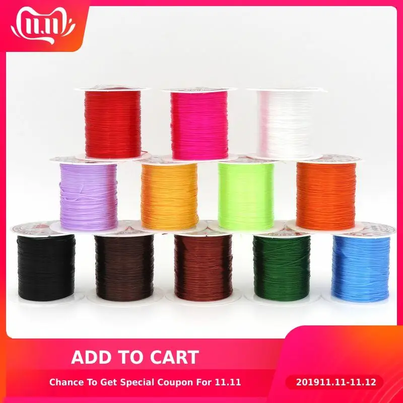 

Эластичный Шнур для бисероплетения 10 метров в рулоне, 0,5 мм, прочный эластичный шнур с кристаллами, нитки для самостоятельного изготовления ...