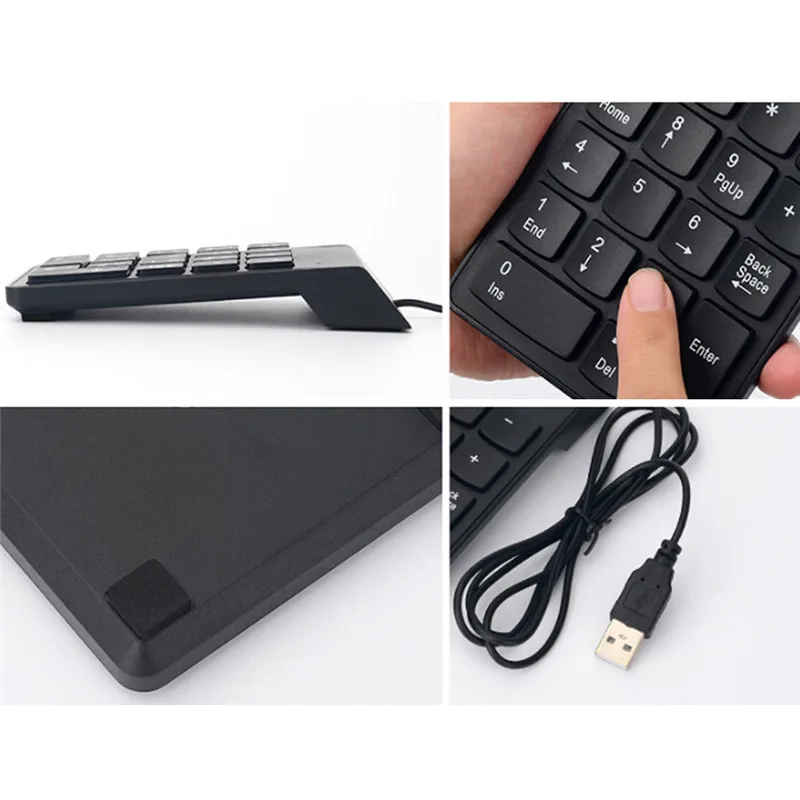 

Portable 2.4G Wired Digital Keyboard USB Number Pad 18 Keys Numeric Keypad High Quality
