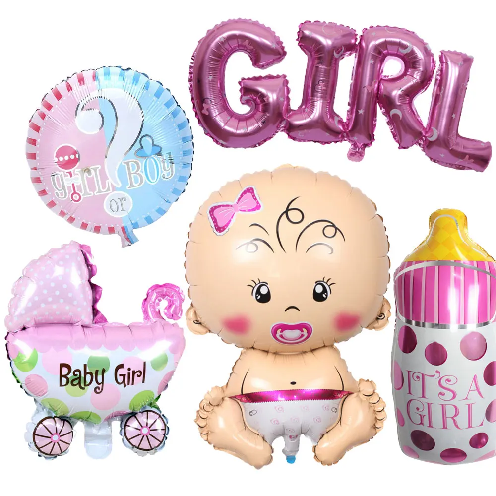 5 шт. розовый синий пол раскрыть шар для душа ребенка мальчик девочка украшения