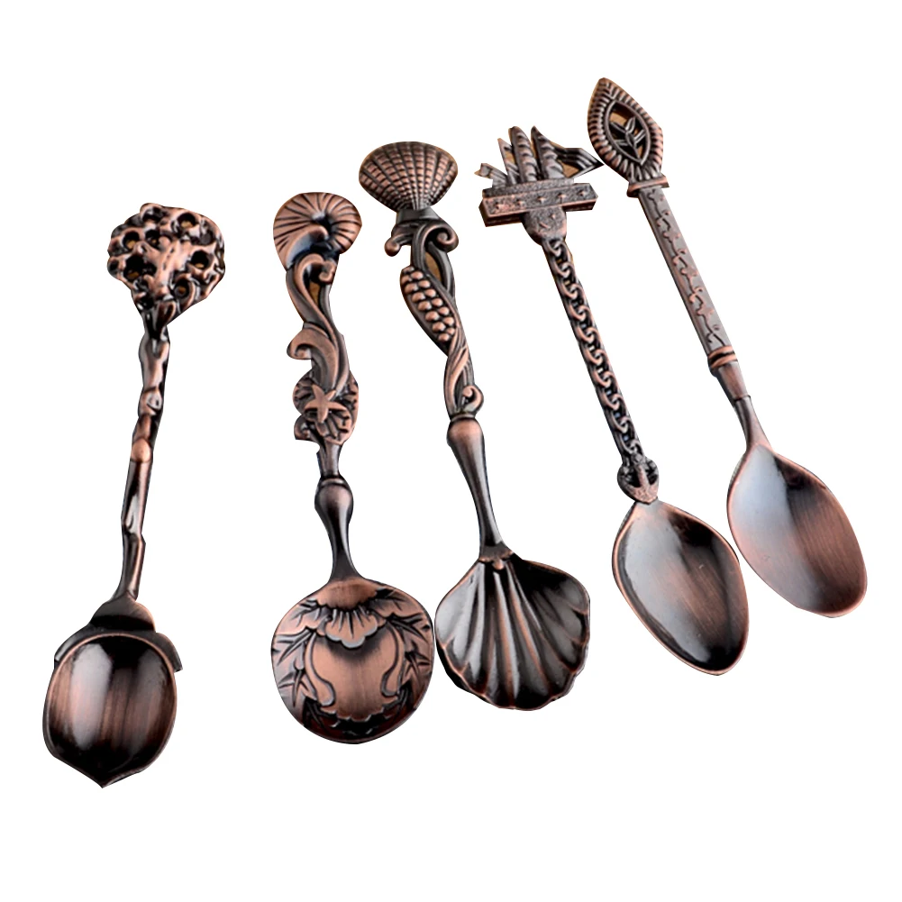 

Stainless Steel Shell Shape Coffee&Tea Spoon Ice Cream Dessert Stir Spoon Kitchen Supplies Upscale Tableware