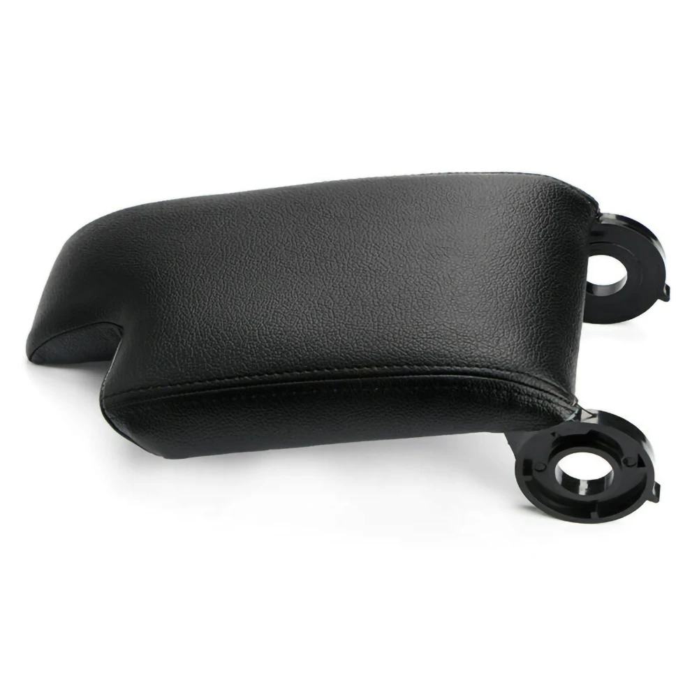 Черный кожаный подлокотник Крышка центральной консоли для BMW E46 3 серии 2009 ~ 2004