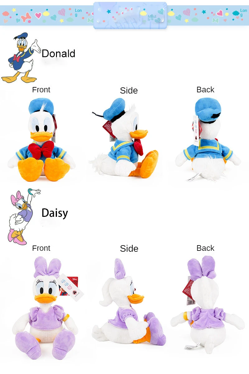 Высококачественная оригинальная плюшевая игрушка Disney Дональд Дак Дейзи