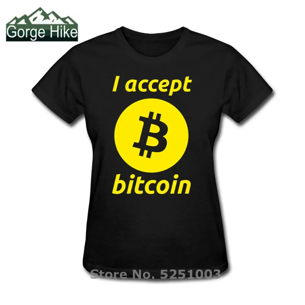 Женская футболка с принтом биткоина модная женская топы графическим высокое