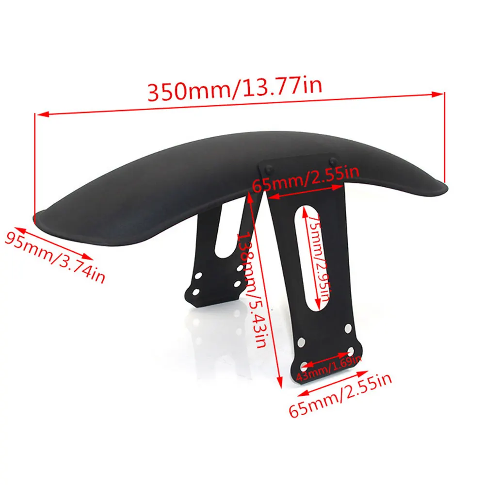 Черный металлический брызговик для мотоцикла заднее и переднее крыло защитная
