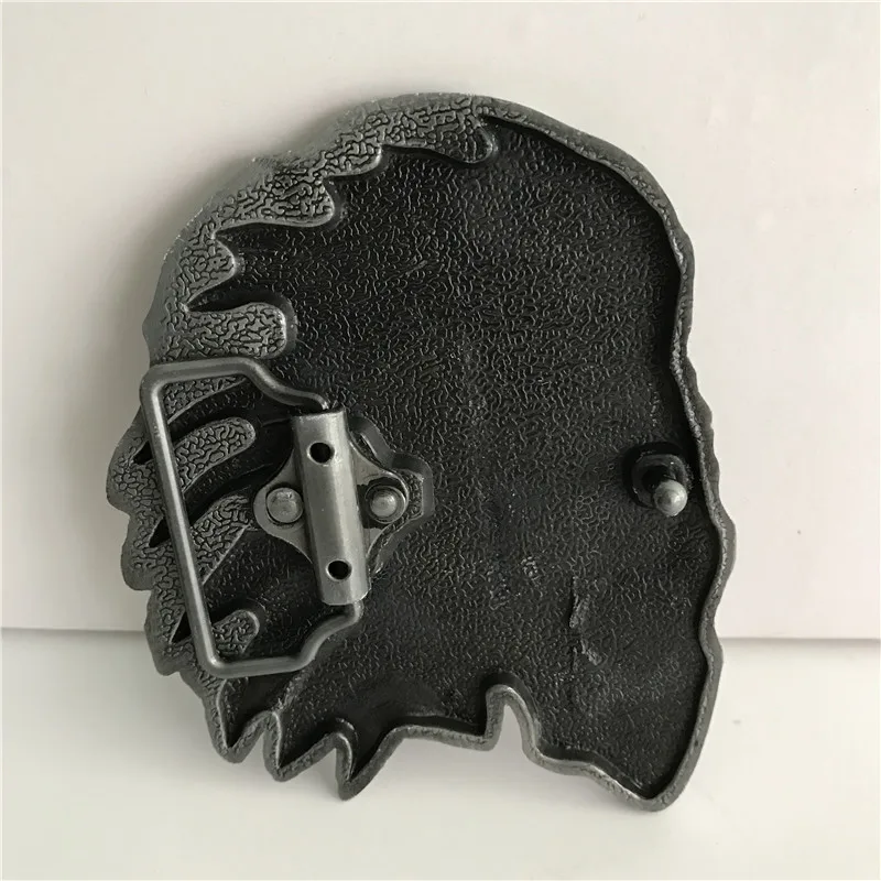 

1 Pcs Silver Indian Feather Head Cowboy Belt Buckle Hebilla Metal