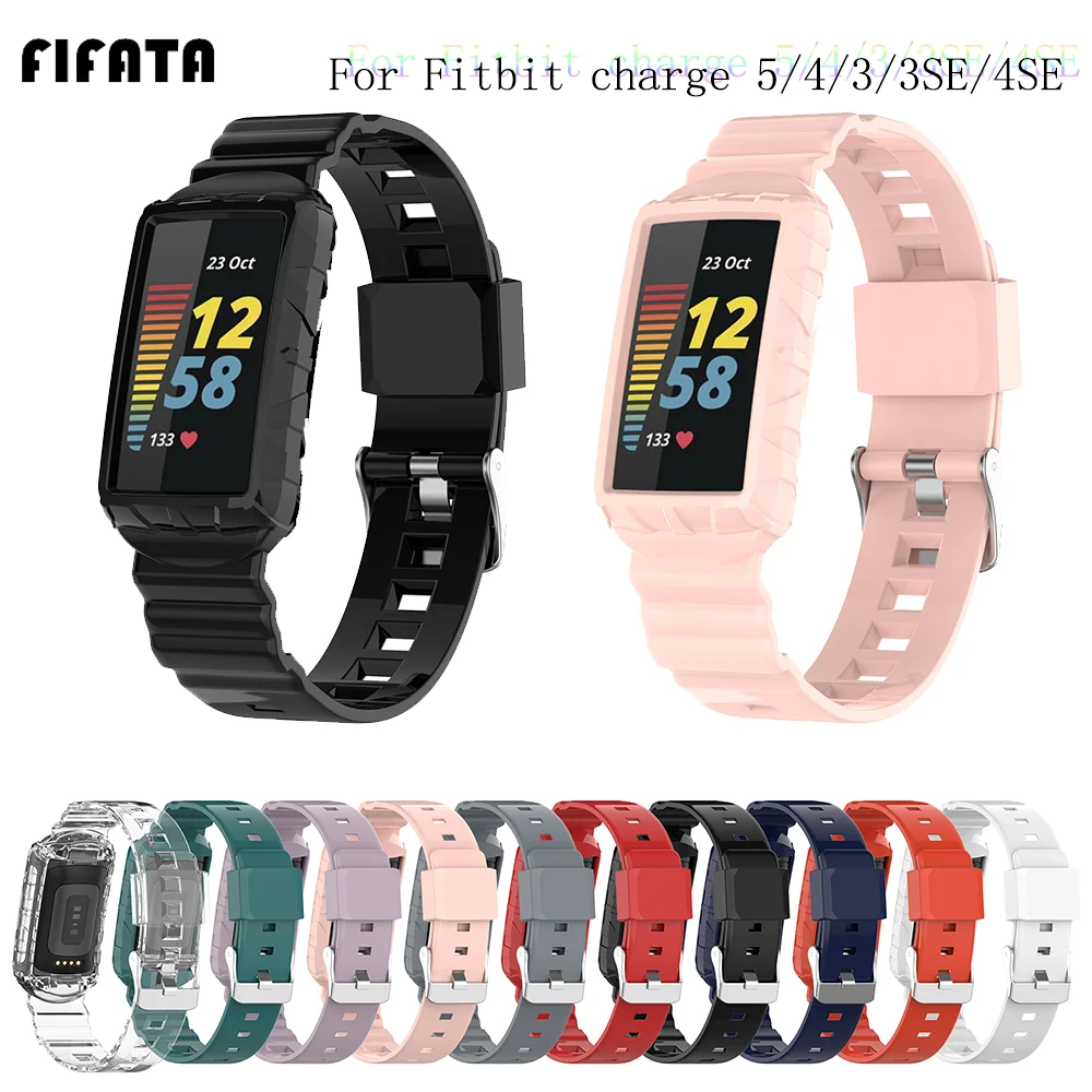 Ремешок для часов Fitbit Charge 5 ремешок смарт-часов цельный чехол 5/4/4SE/3SE наручных |
