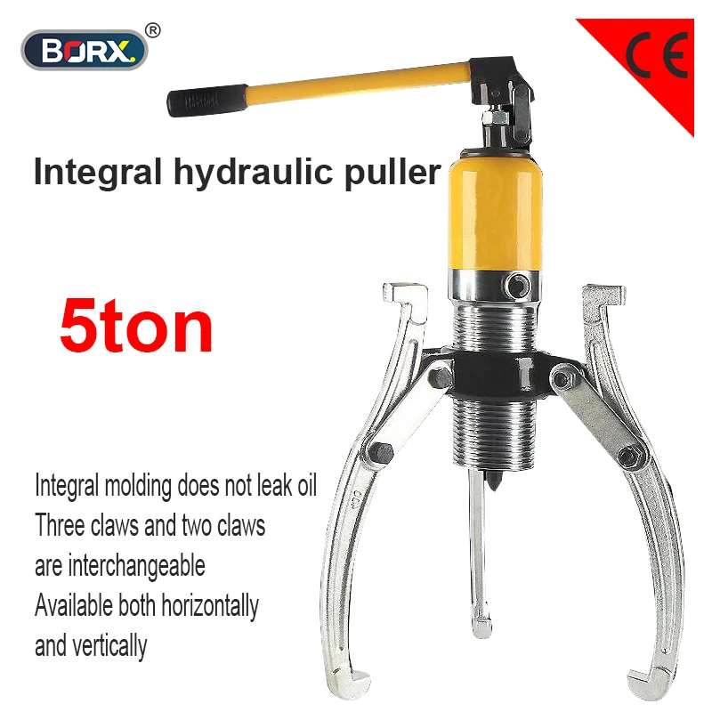 

BORX 5ton Hydraulic Gear Puller，Three claws Gear Wheel Bearing Puller hydraulic crimp removal tool hydraulic jack