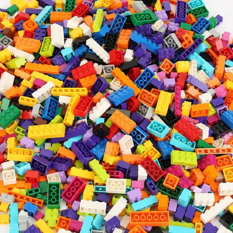 

Bulk Small Building Blocks 500pcs Bricks Classic Sets Educational Diy Toys For Children Plate Figures Assemble Build Game Gift