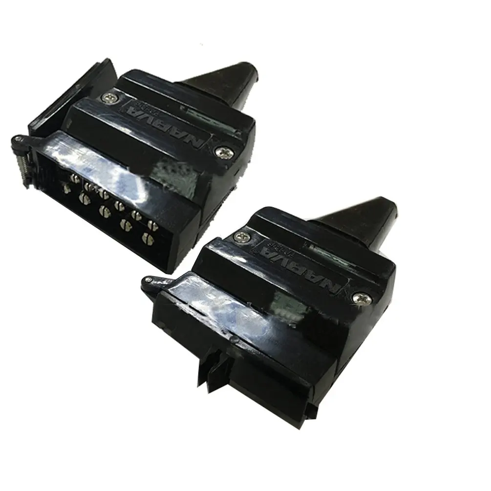 

7-hole Trailer Socket Trailer Wire Set Connector 7-core Flat Sockets Multi-functional Trailer Sockets