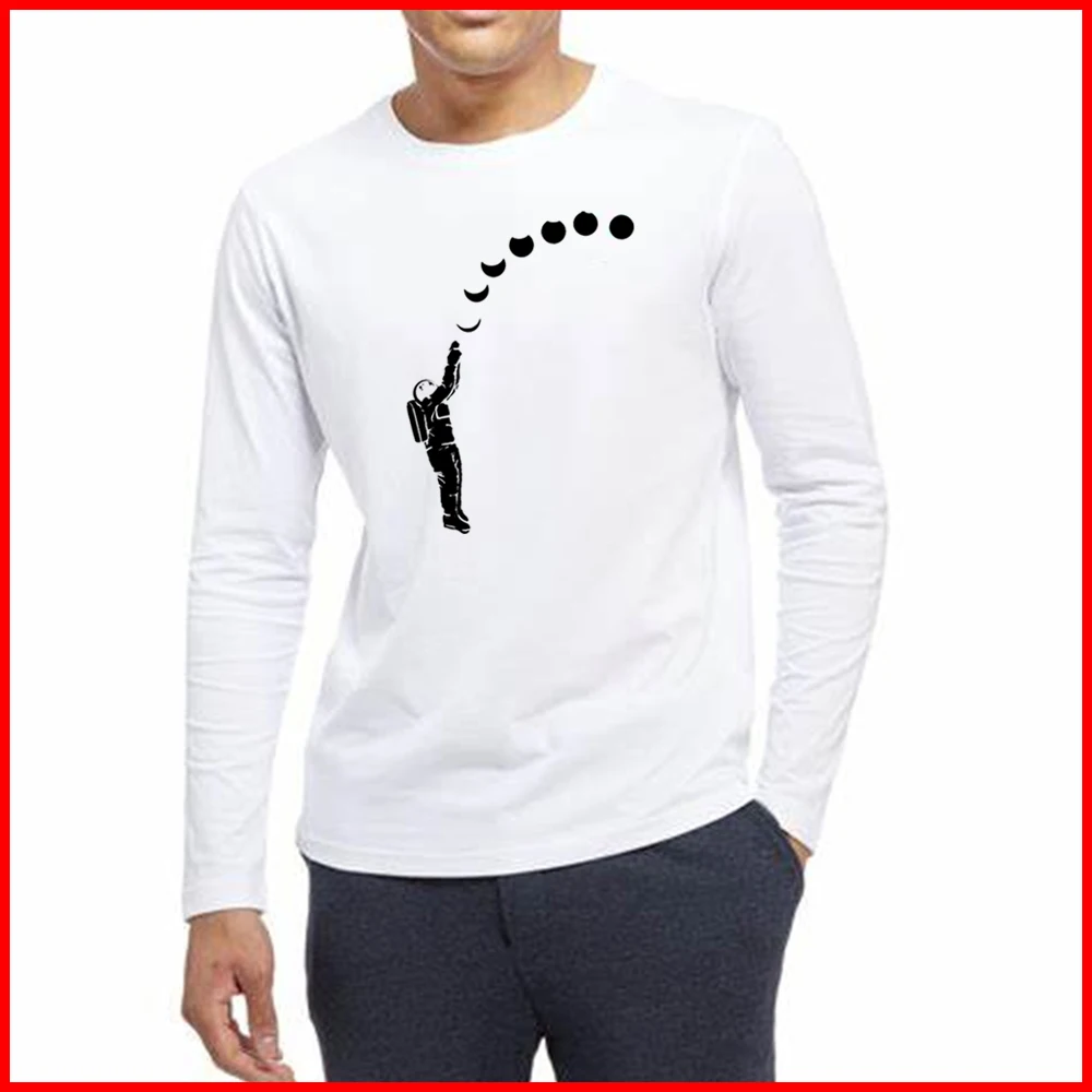 

Мужская футболка TARCHIA, из чистого хлопка, с длинным рукавом