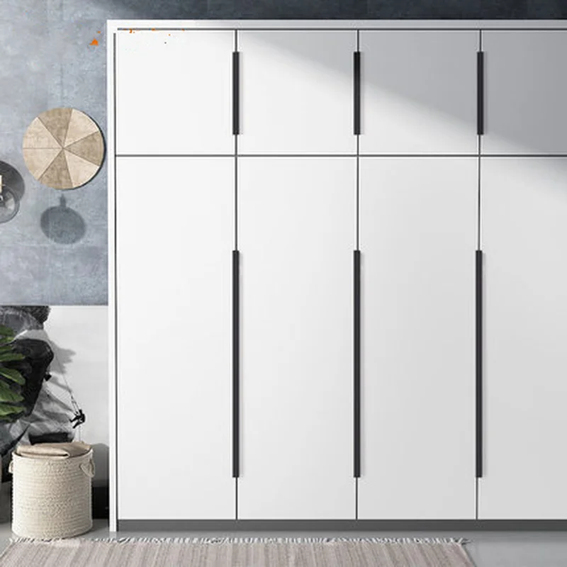 Современные черные ручки со скрытыми краями ручка для двери шкафа из