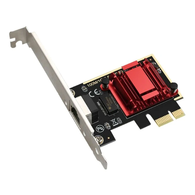 

Игровая PCI-E карта 2,5G RJ45 Gigabit Проводная сетевая карта для лучшего игрового опыта, сетевой разъем для офиса и дома