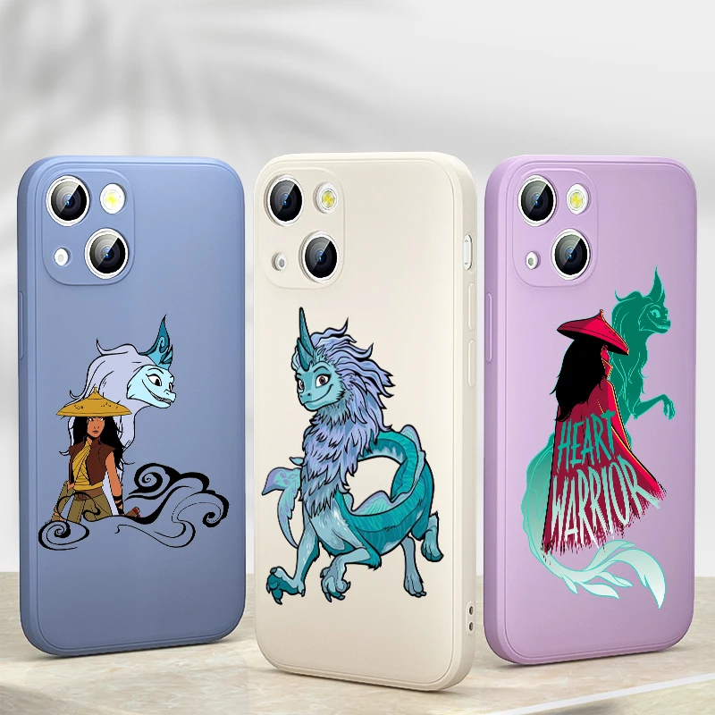 

Raya and The Last Dragon Liquid Silicone Soft Cover Phone Case For Apple iPhone 13 12 mini 11 8 7 6 XS XR SE 2020 Pro Max Plus