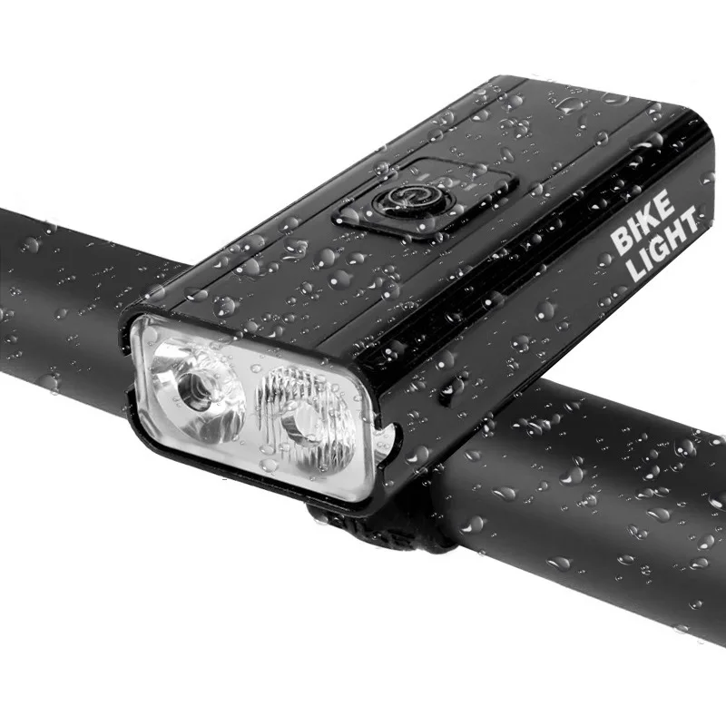 

Bicycle Light Rainproof USB Charging LED 1200 Lumens MTB Headlight Headlight Aluminum Ultralight Flashlight Bicycle Light