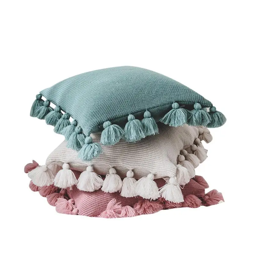 Нордическая простая жизнь ручной работы вязаный шарик-фонарик твердая подушка