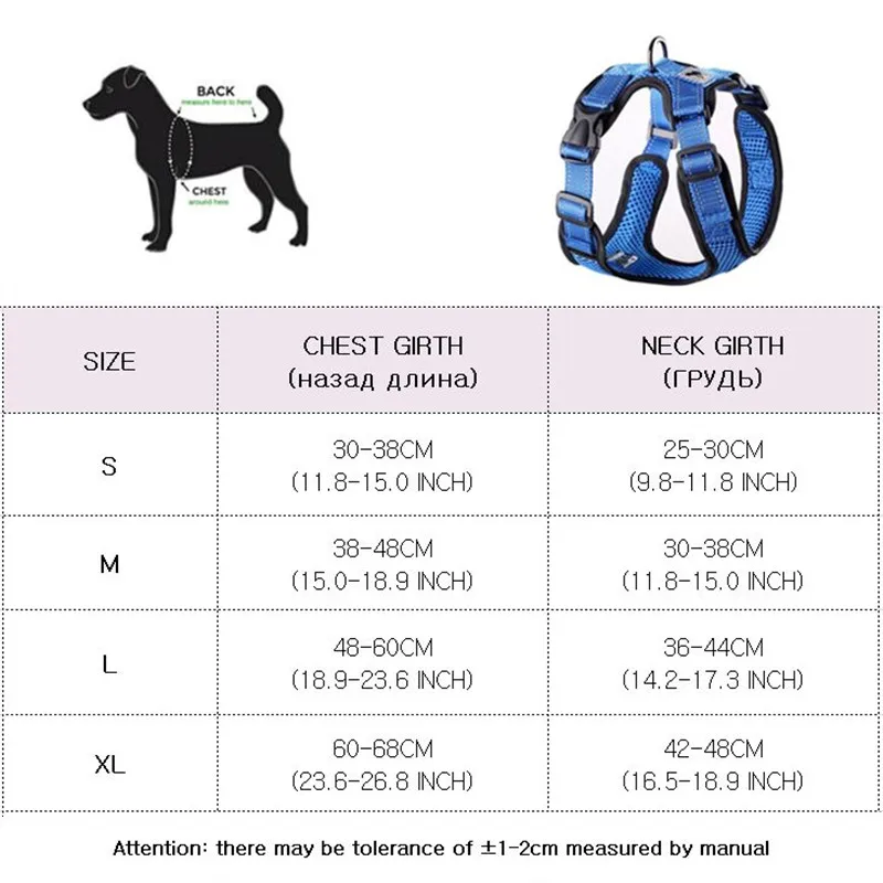 

Sport Nylon Reflective No Pull Dog Harness Outdoor Adventure Pet Vest with Handle Dog Training Walking Vest Bulldog Chihuahua
