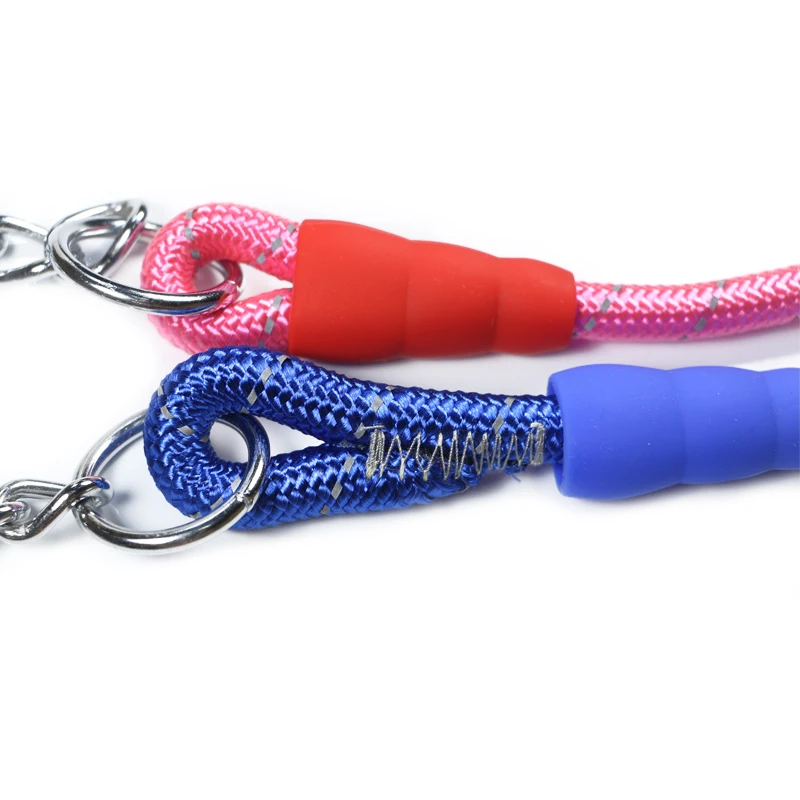 Dog Leash Nylon Durable Material Adjustable Reflective Metal Stainless Steel Chain For Small Medium Large Pets Accessories | Дом и сад