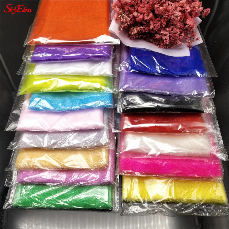 0 48 м * 5 прозрачная органза тюль ткань вечерняя скатерть декоративная пряжа рулон