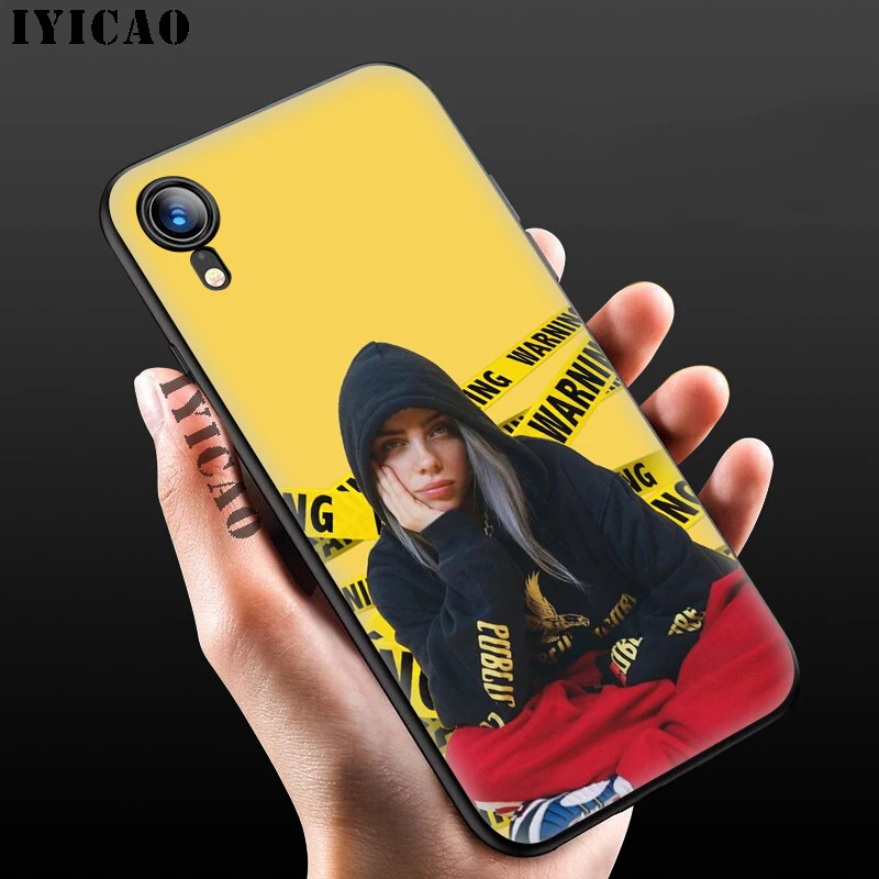 IYICAO Bilie Eilish Khalid прекрасный мягкий черный силиконовый чехол для iPhone 11 Pro Xr Xs Max X или 10 8 7 6 6S Plus 5 5S SE - Цвет: 1