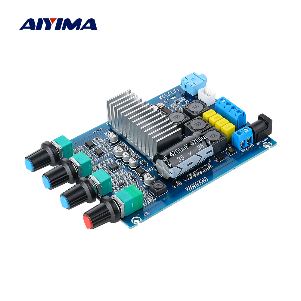 AIYIMA TPA3116 Bluetooth 5 0 усилитель мощности аудио Плата 50Wx2 двухканальный цифровой звука