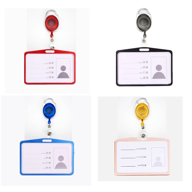Металлический сотрудников чехол для ID карты Students офисные бейдж персонала