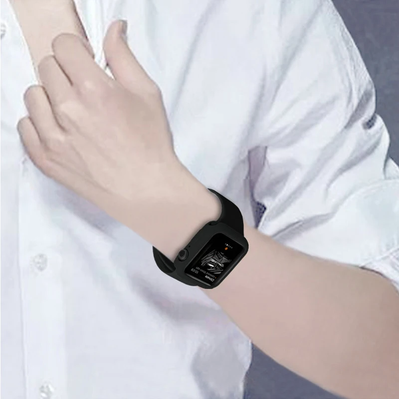Чехол для часов Apple watch чехол 4 5 44 мм 40 42 38 iWatch 5/4/3/2/1 Защита бампера устойчивый к