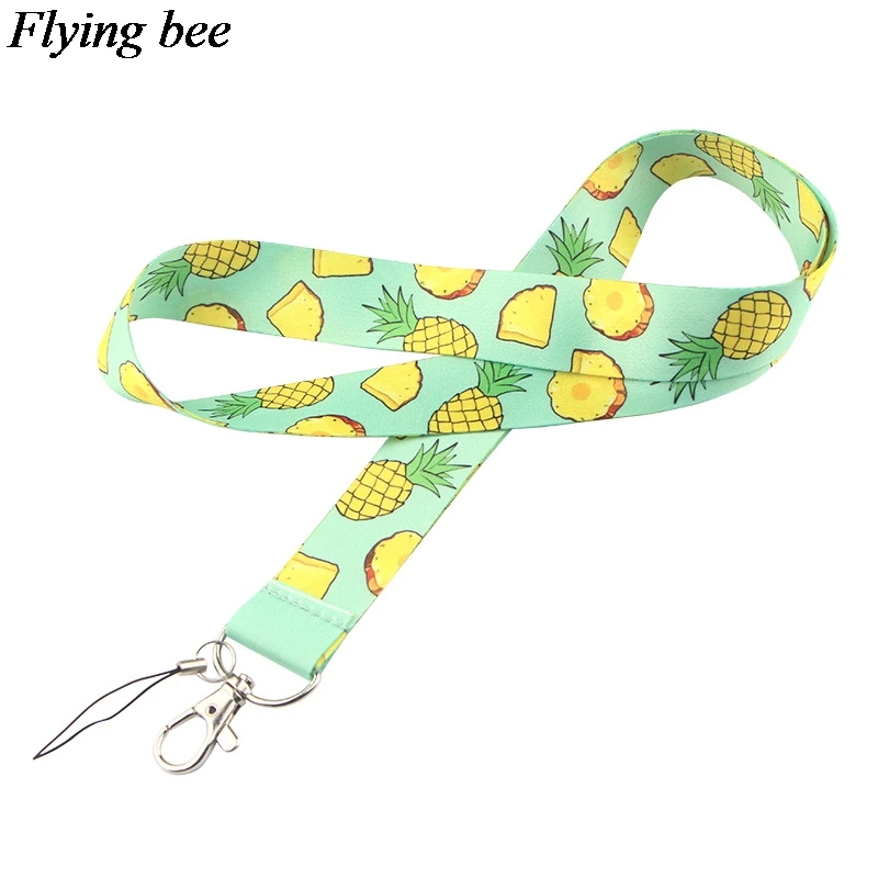 Flyingbee брелок в виде ананаса мультяшный милый ремешок для телефона женские модные
