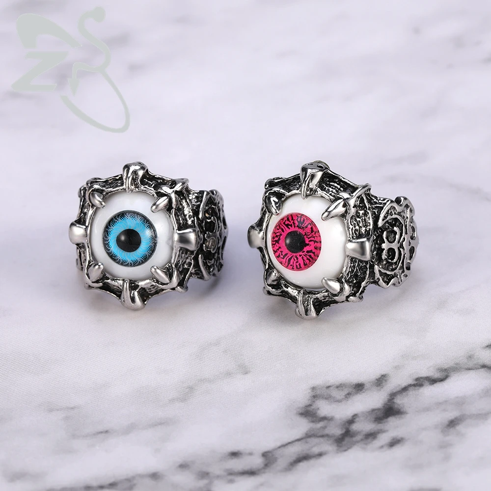 Мужское кольцо с головой волка ZS готическое в стиле панк рок кубическим