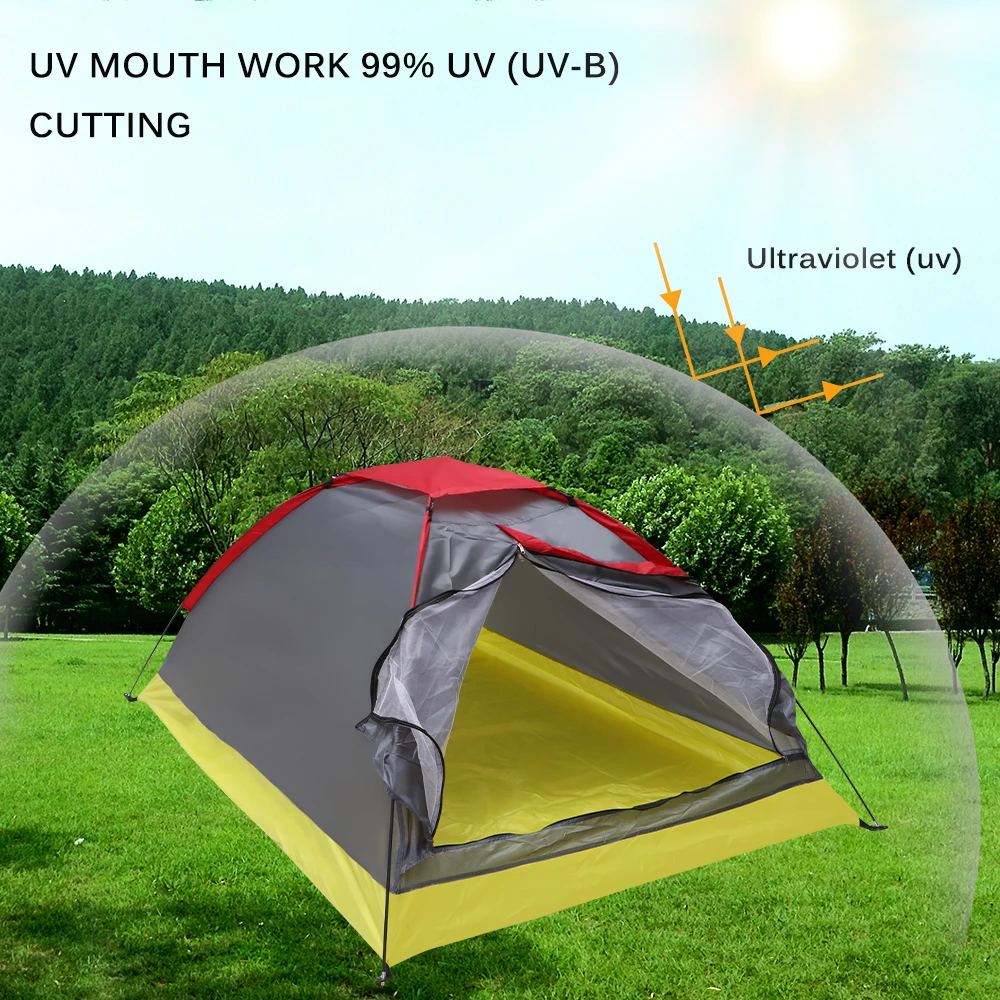 Туристическая палатка Складная кемпинговая двухслойная Открытый Рыбалка дикий