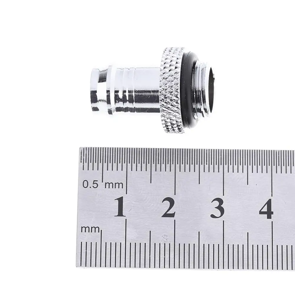 

G1/4 Thread 8-9.5mm ID Hose Connector Adapter Silicone Ring Hand Twisting Pagoda for PC Water Cooling System