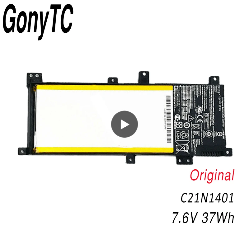 GONYTC C21N1401 Аккумулятор для ноутбука ASUS X455L X455LA X455LD X455LF X455LN F455L F455LD R455LD Y483L Y483LD W419L K455L