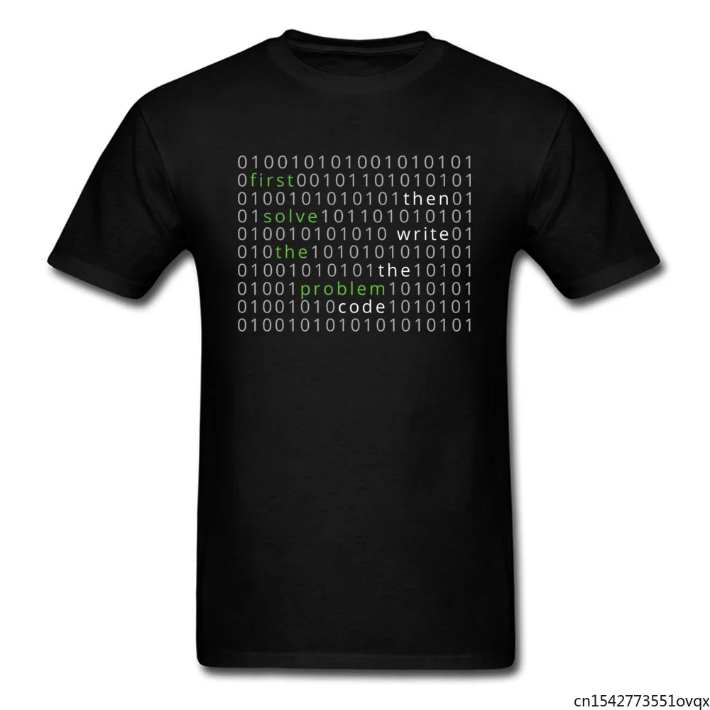 

WordCloud First Solve The Problem Code Tshirts Program Hacker Problemmer IT Computer Camisa Tops & Tees Men