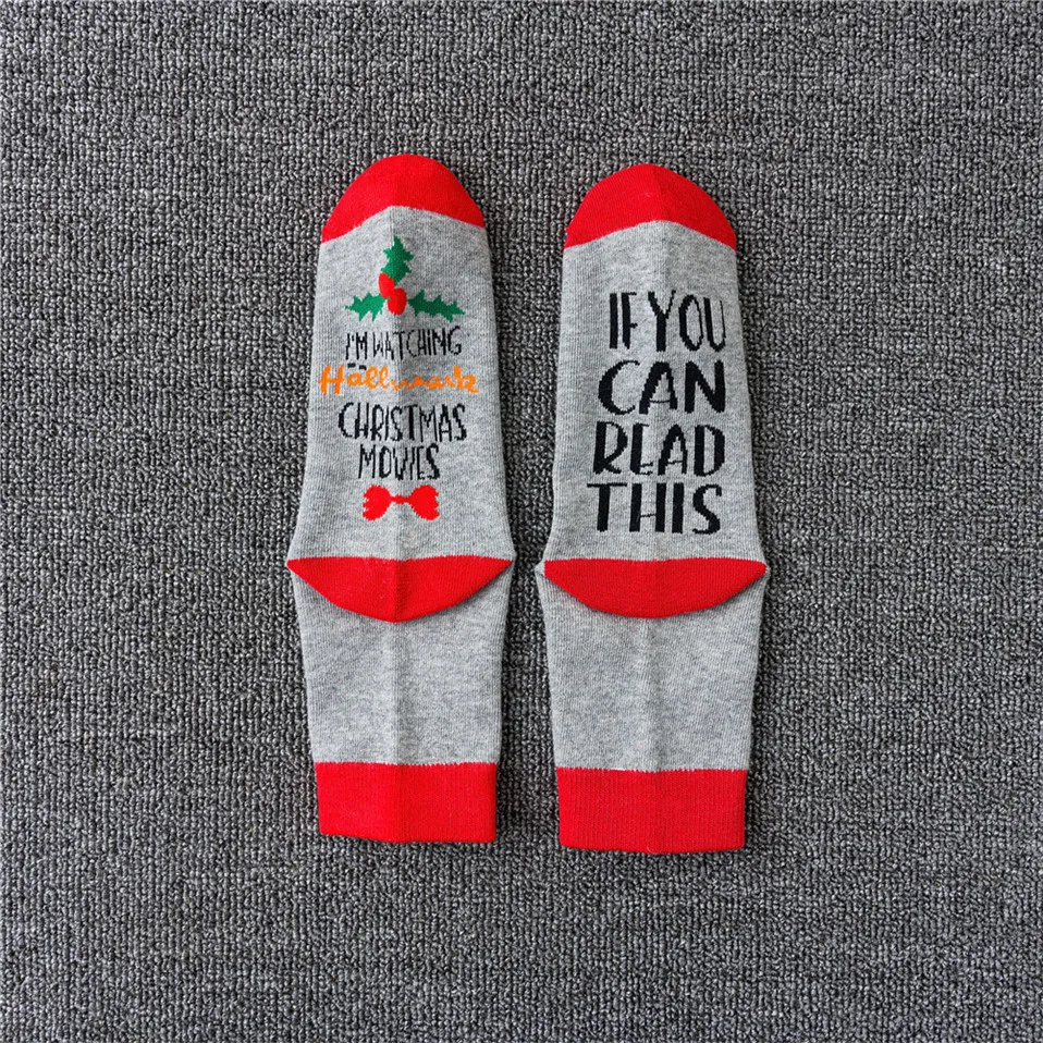 2021 Новые забавные винные носки с буквенным принтом если вы можете прочитать эти