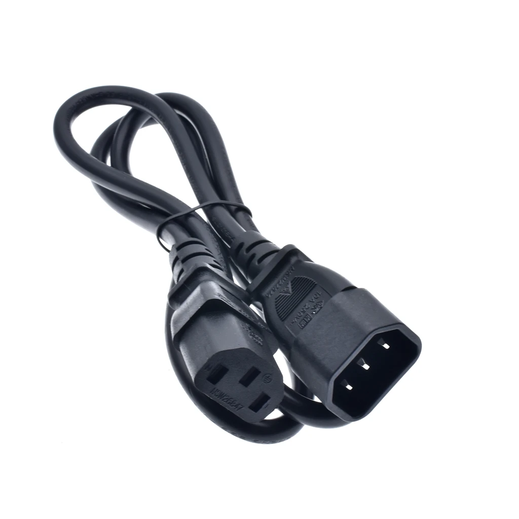 Удлинительный кабель IEC320 C14 C13 для PDU UPS 10 А 250 В штекер гнездо шнур питания