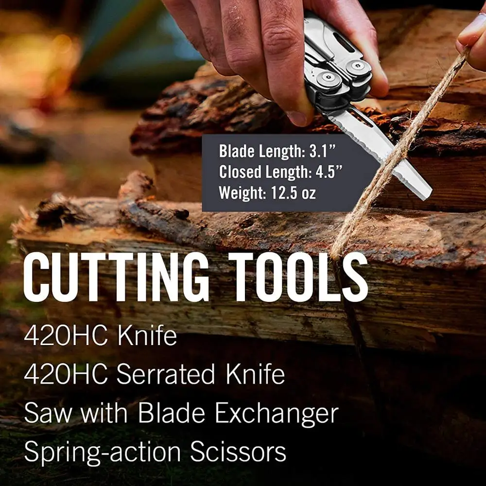 Высокопрочный Мультитул LEATHERMAN - Surge со сменными кусачками и пружинными ножницами