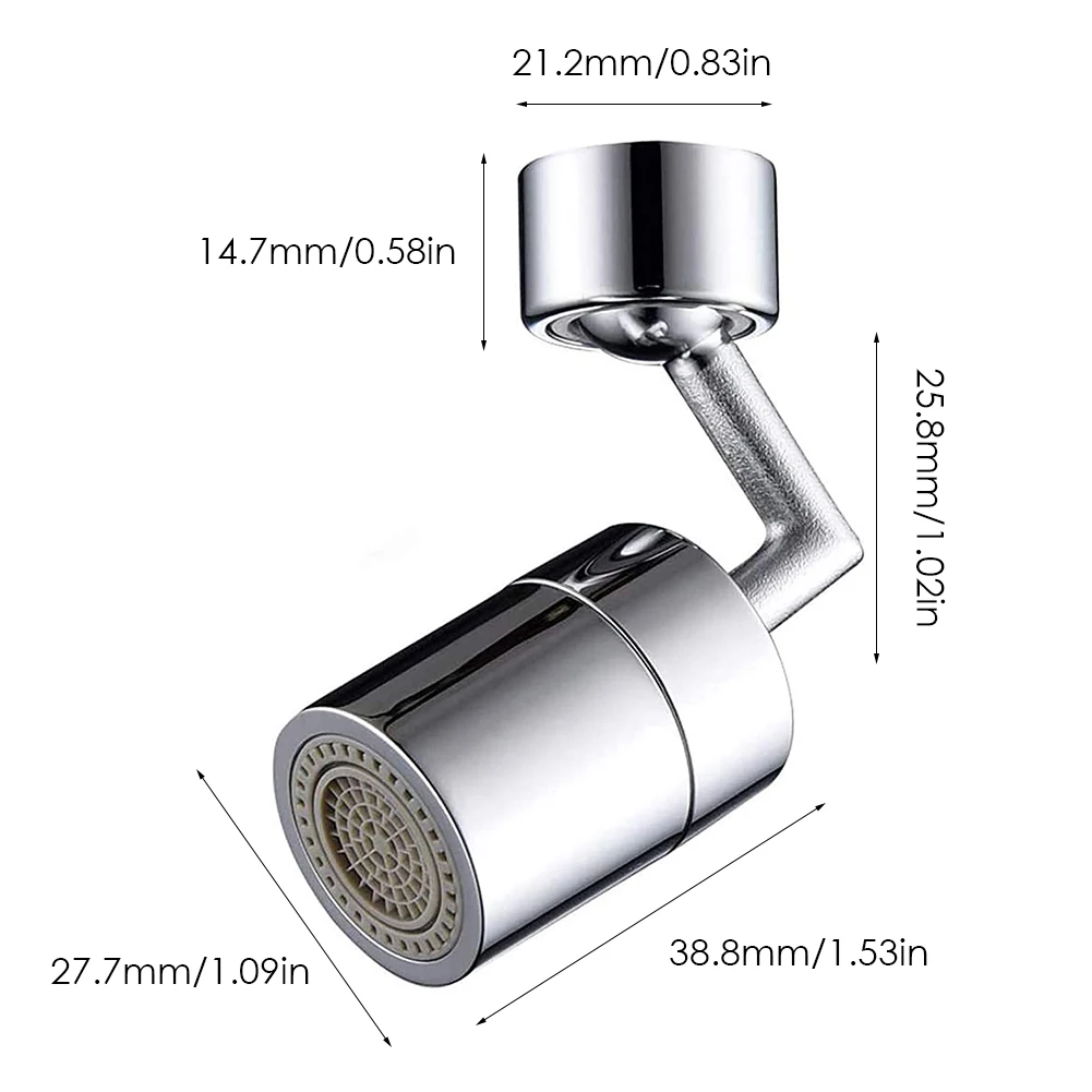 

720 Swivel Sink Faucet Aerator Big Angle Dual Function sink faucet sprayer attachment for Kitchen Bathroom Splash Filter Faucet