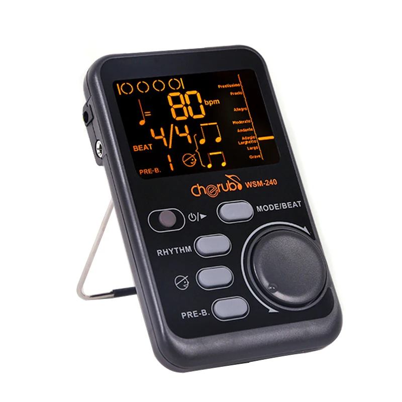Херувим WSM-240 гитары метроном для фортепиано цифровой Metronom ЖК-дисплей Clip-on