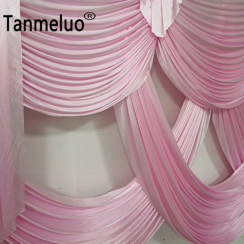 10 футов Длинные свадебные задники драпированные вечерние занавески для