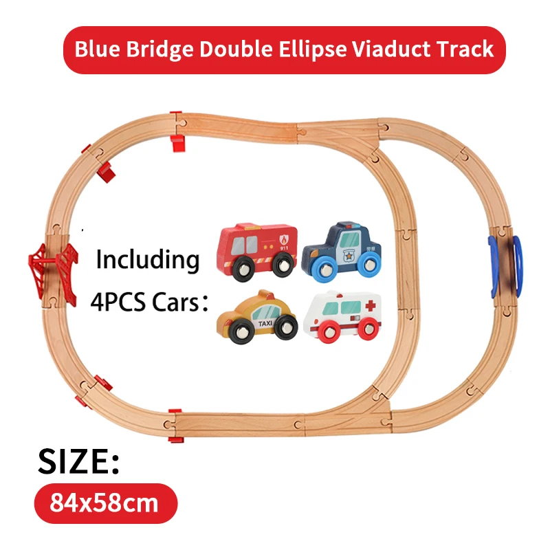 Wooden Railway Train Track Set Ring Circular Orbit Assemble Accessories Fit for Thomas Biro Toys Children Gifts | Игрушки и хобби